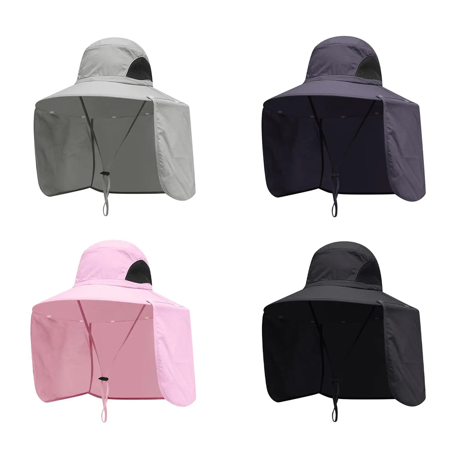 

Wide Brim Bucket Hat Casual Sun Blocker Hat for Backpacking Vocation Beach