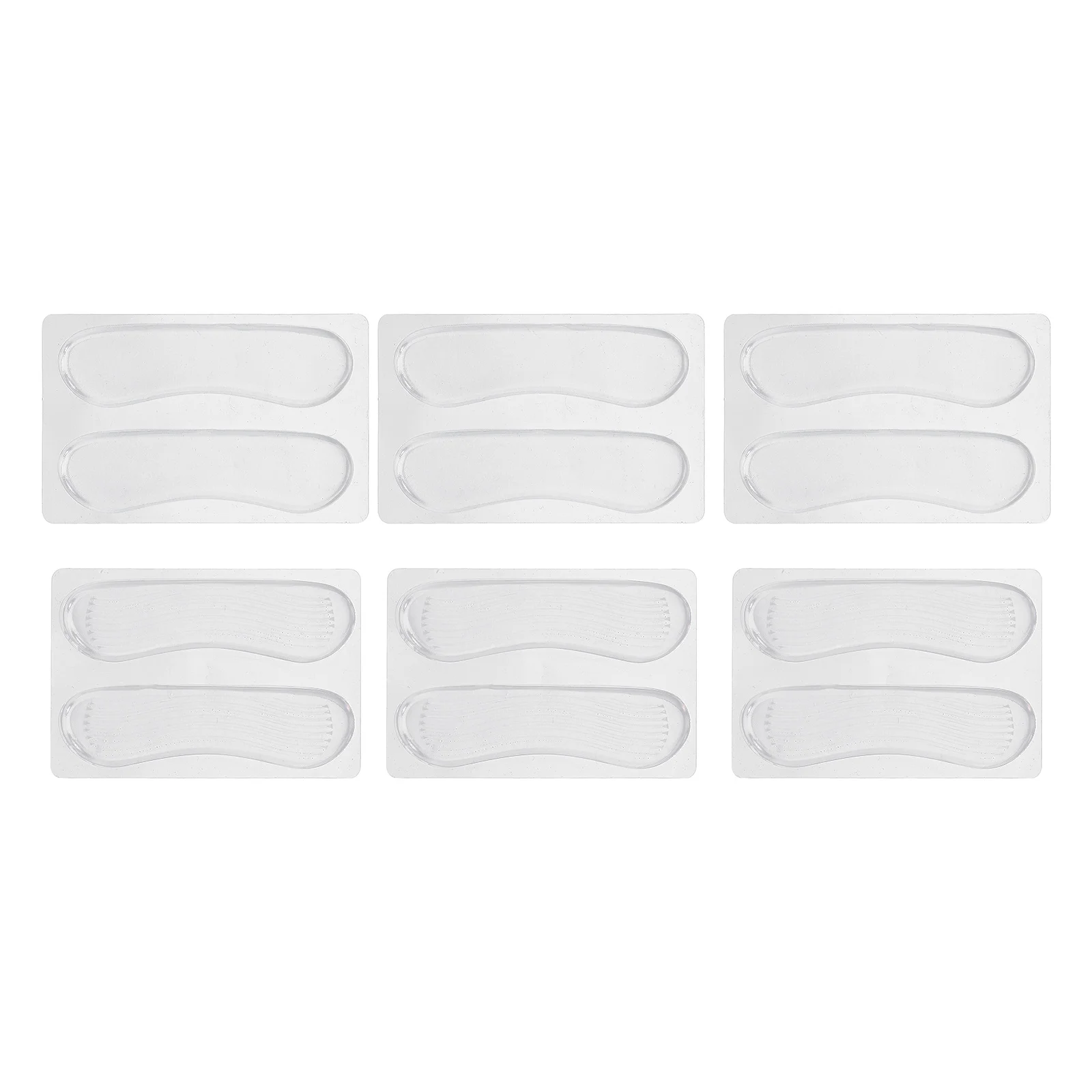 

6Pairs Reusablesilicone Heelprotectors Comfortablecushioning Seamlessdesign Sneakers Sandals Footsupplies