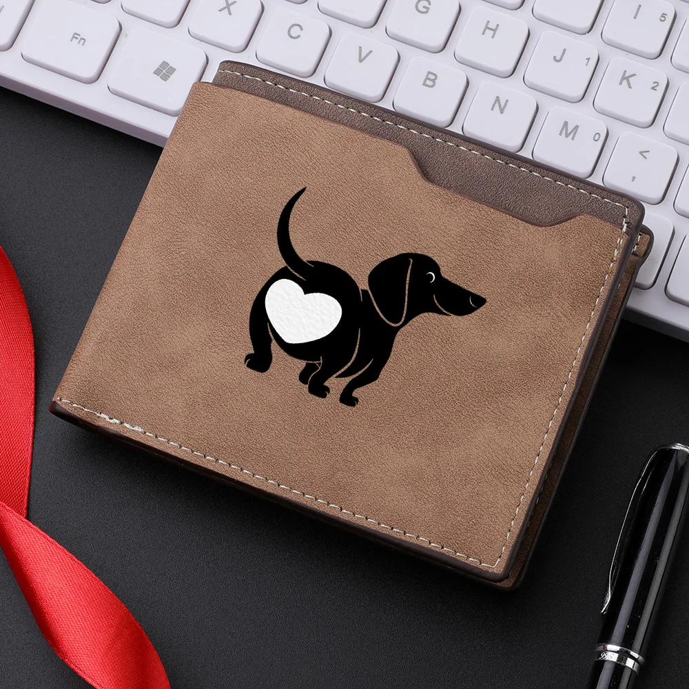 Doppelt gefaltete Retro-Geldbörse mit mehreren Kartenfächern, Kreditkartenetui im Vintage-Stil, Bifold-Geldklammer für Herren