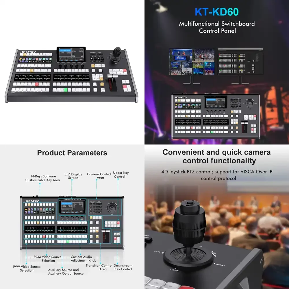HDKATOV KT-KD60 Multifunctional Switchboard Control Panel for Live Broadcasting and PTZ Control