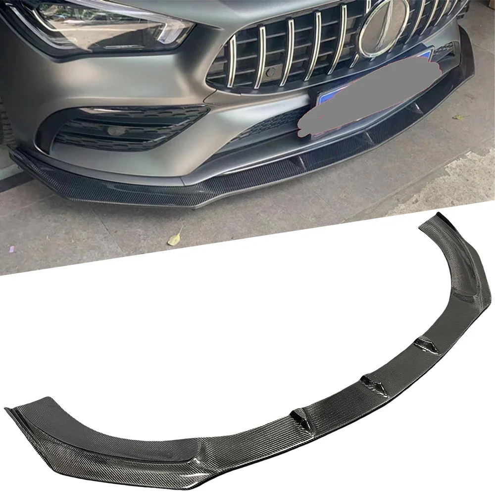 For W118 Mercedes Benz CLA45 CLA220 250 350 modified carbon fiber FD style front lip front shovel head lip