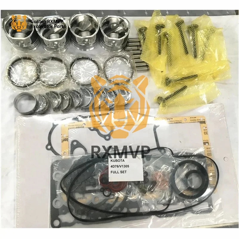 for Kubota D1105 Tractor Upper Gasket Kit Piston Ring Zoomlion 15 Hitachi 12-2 KY22U Yuchai 18 U15 20 30 valve guide Overhaul