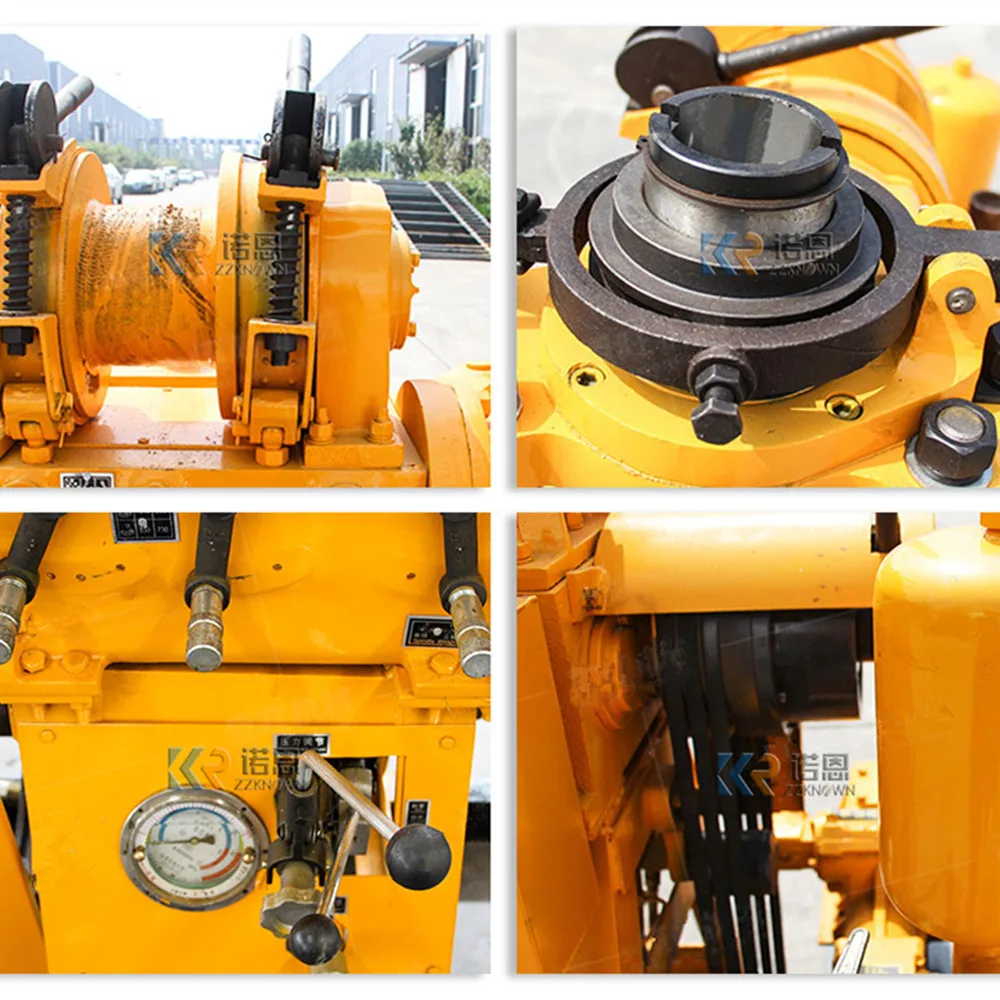 جهاز حفر الآبار الثقيل مع معدات مرساة الزاحف آلات الحفر آلات الآبار محركات الديزل عالية الطاقة