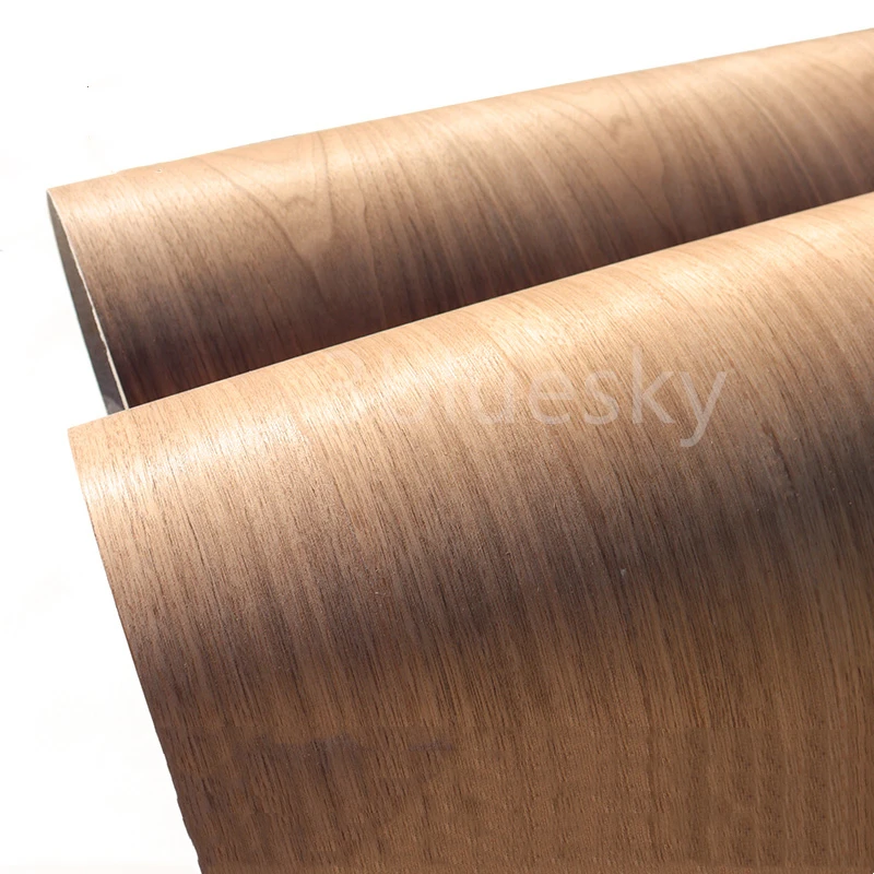 

Natural Wood Veneer Black Walnut Splicing with fleece for Furniture about 60x250cm 0.5mm Q/C C/C