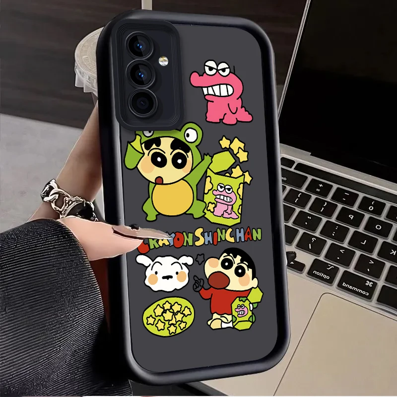 C-Crayon S-ShinChan Case voor Samsung Galaxy A53 A50 A50S A36 A35 A34 A33 A32 A30 A26 A24 A23 A22 A20 A16 A12 4G A06 M55 5G Cover