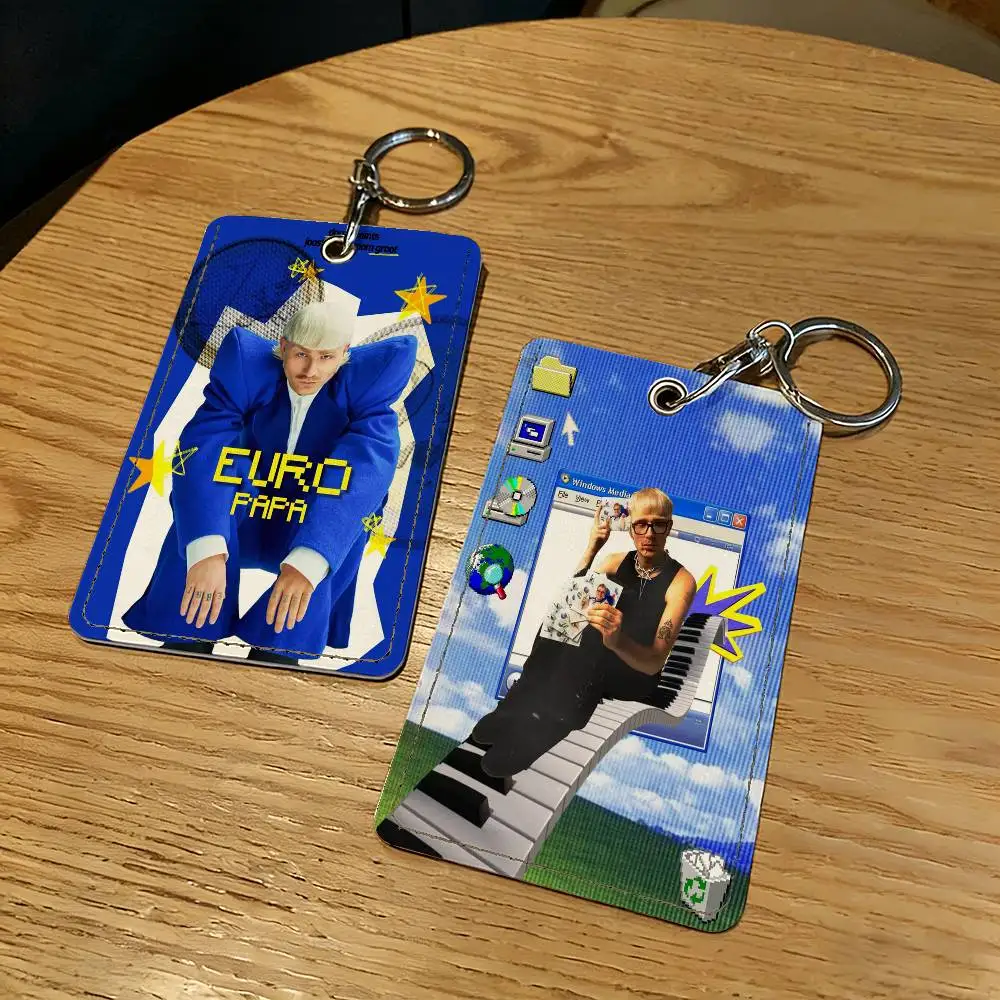 Joost Klein Europapa Card Holder Keychain Key Ring Door Lock Access Protective Case For Security Gift