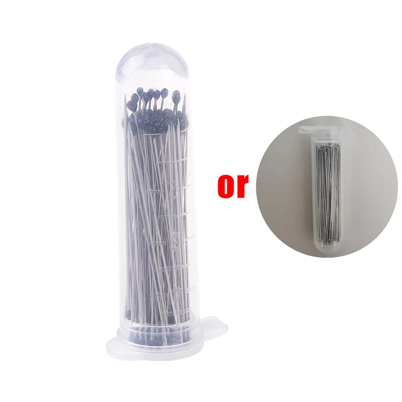 100 Stuks Rvs Goede Flexibiliteit Insect Pins Specimen Pins Voor Onderwijs Entomologie Lichaam Dissectie Met Plastic Doos