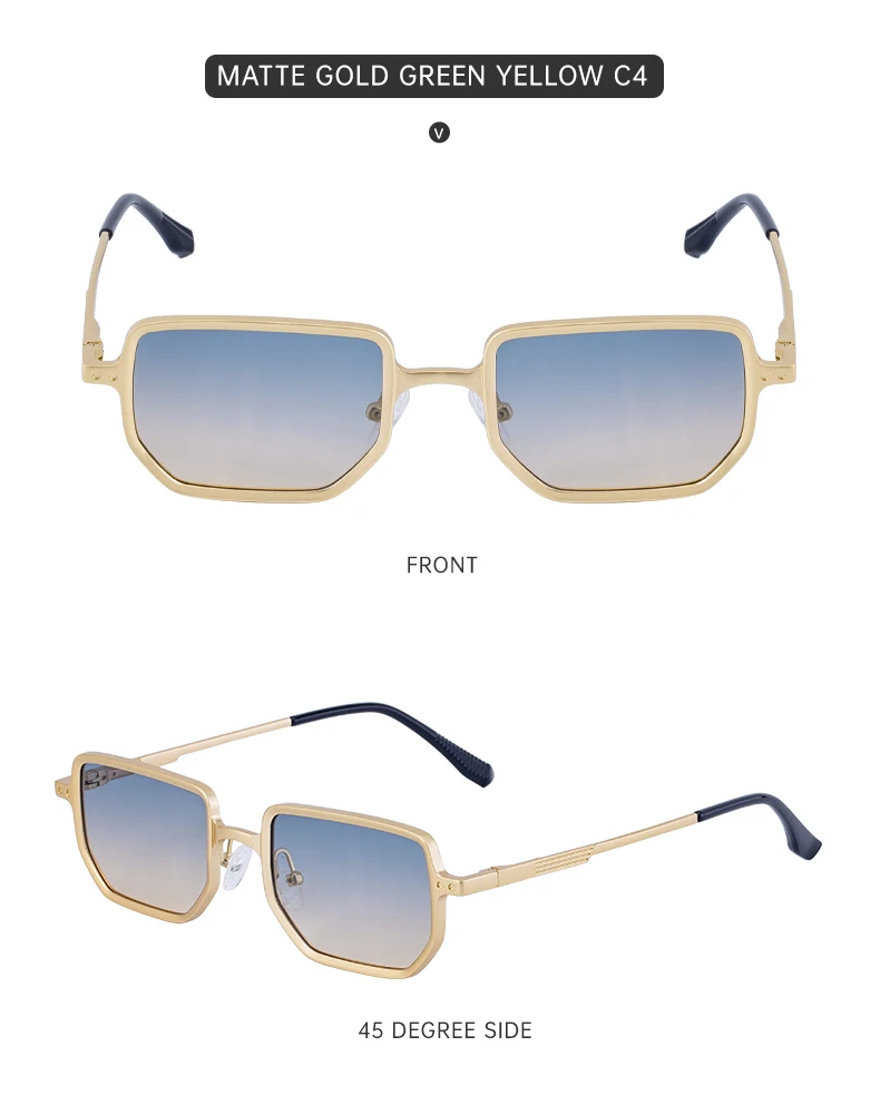 Kleine Rechteckige Steampunk-Sonnenbrille für Herren 2026 Luxusmarke Klassische Quadratische Punk-Sonnenbrille für Männer Vintage-Brillen UV400 – Detail 18