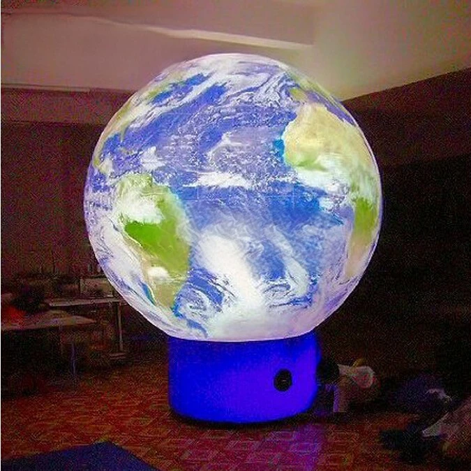 

Inflatable Earth Globe 3.5m Tall New Design Inflatable Earth Ball With Lights For Advertising Event Promotion