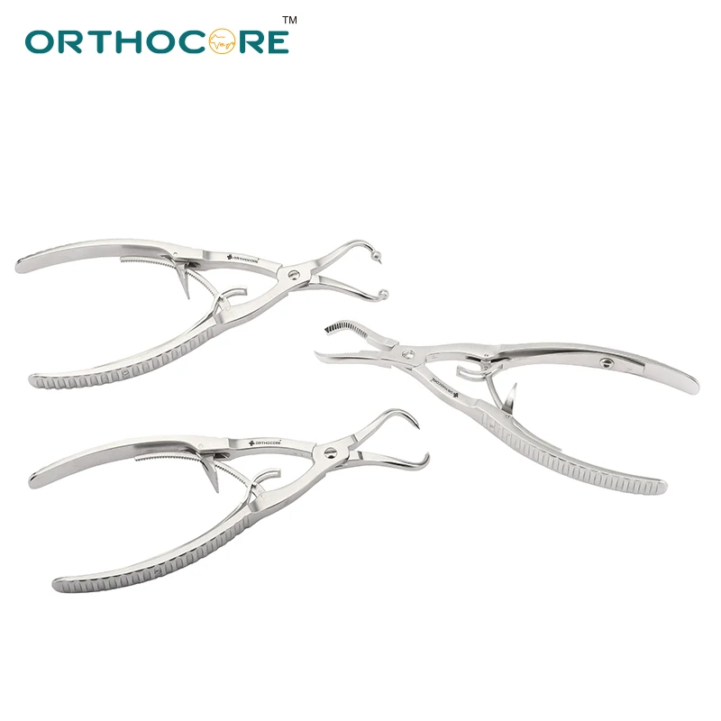 Soft Ratchet Reduction Forceps with Ball Heads Veterinary Orthopedic Supplies Orthopedic Surgical Instruments for Dogs