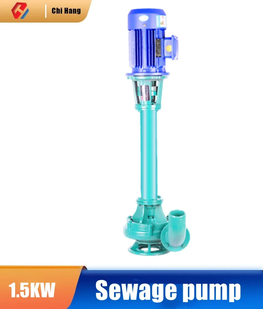 Mud Sewage Pump Cutting Reamer Three-phase Vertical Large Flow Sand Suction Water Pump River Sewage Dredging All-copper Motor