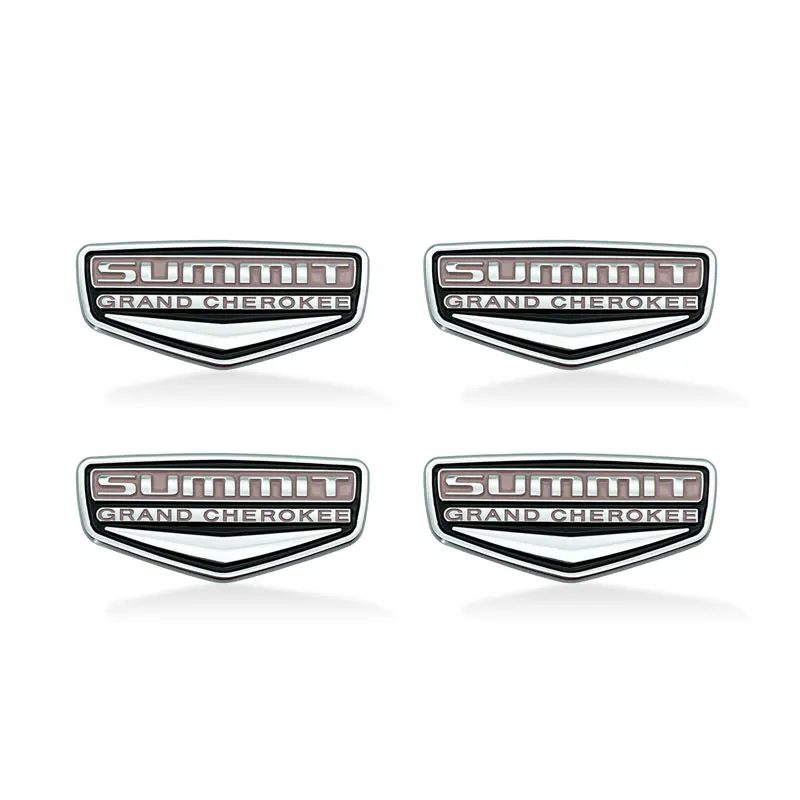 Car 3D Metal Sticker Summit Logo Auto Side Fender Rear Trunk Sticker For Jeep Grand Cherokee Challenger Renegade Compass