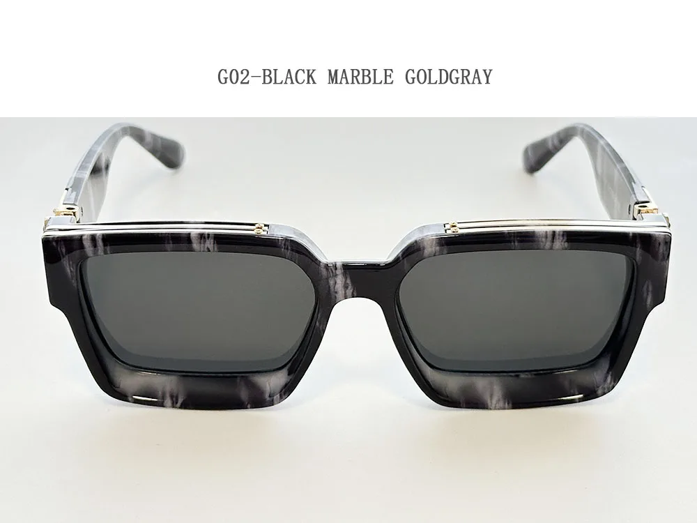 2026 Retro Quadrat Sonnenbrille Männer Vintage Millionär Sonnenbrille Frauen Trendy Urlaub Luxus Mode Gläser Gafas De Sol Hombre – Detail 19