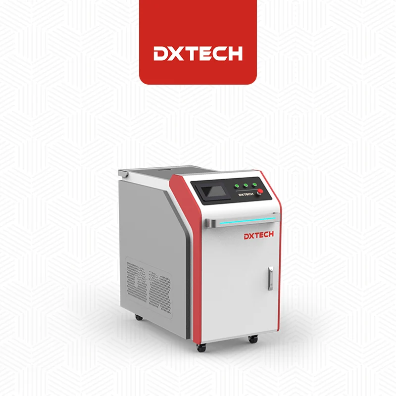 آلة لحام ليزر Dxtech 3000W 4 في 1 لنظام تنظيف اللحام بالليزر المحمول من الحديد الصلب