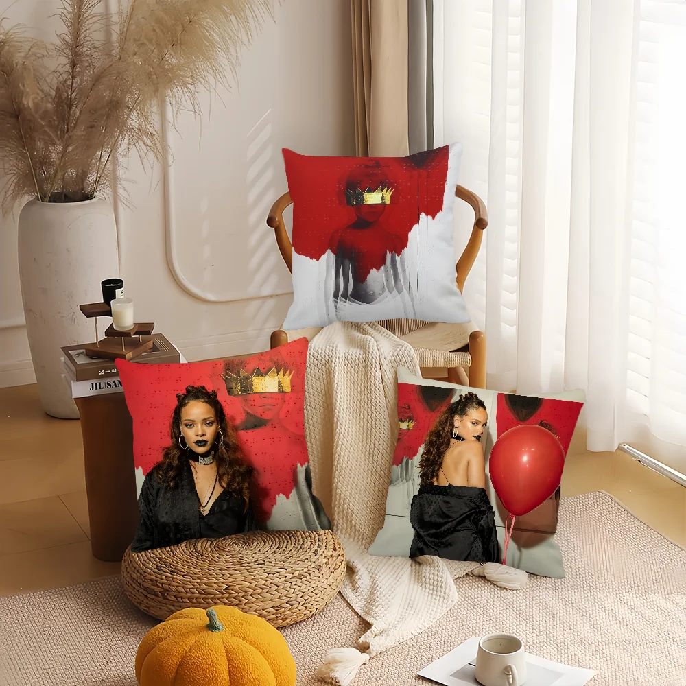 Singer R-Rihanna-A Anti Pillow Case Home Decoration Cushion Cover Suitable For Office Sofa Bedroom Car