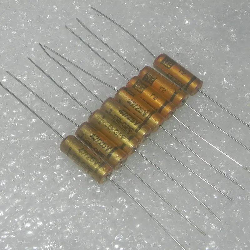 2PCS/LOT ROE47UF 25V Copper Foot Digital Grinder Old Audio Electrolytic Capacitor