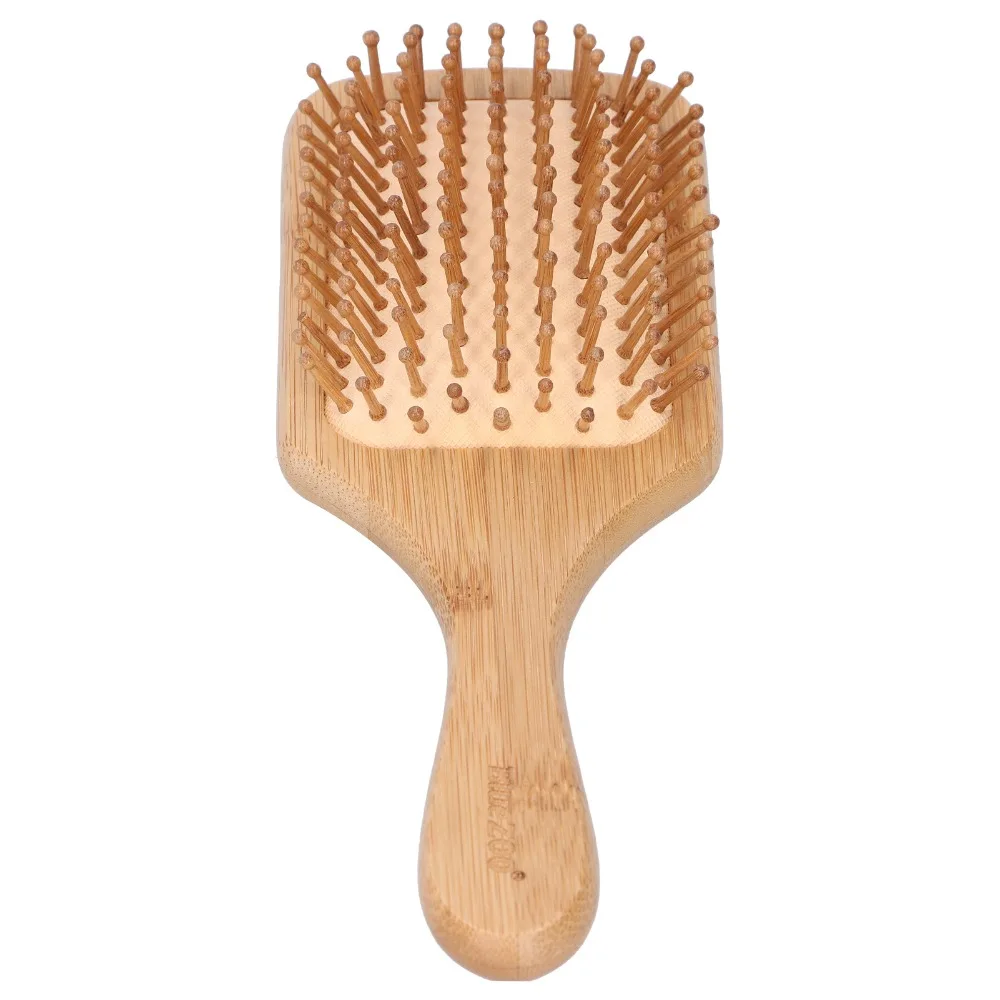Gentle Bamboo Hairbrush Bamboo Anti-Static Scalp Massage Comb High Elastic Air Cushion Durable Massage Hair Brush All Hair Types