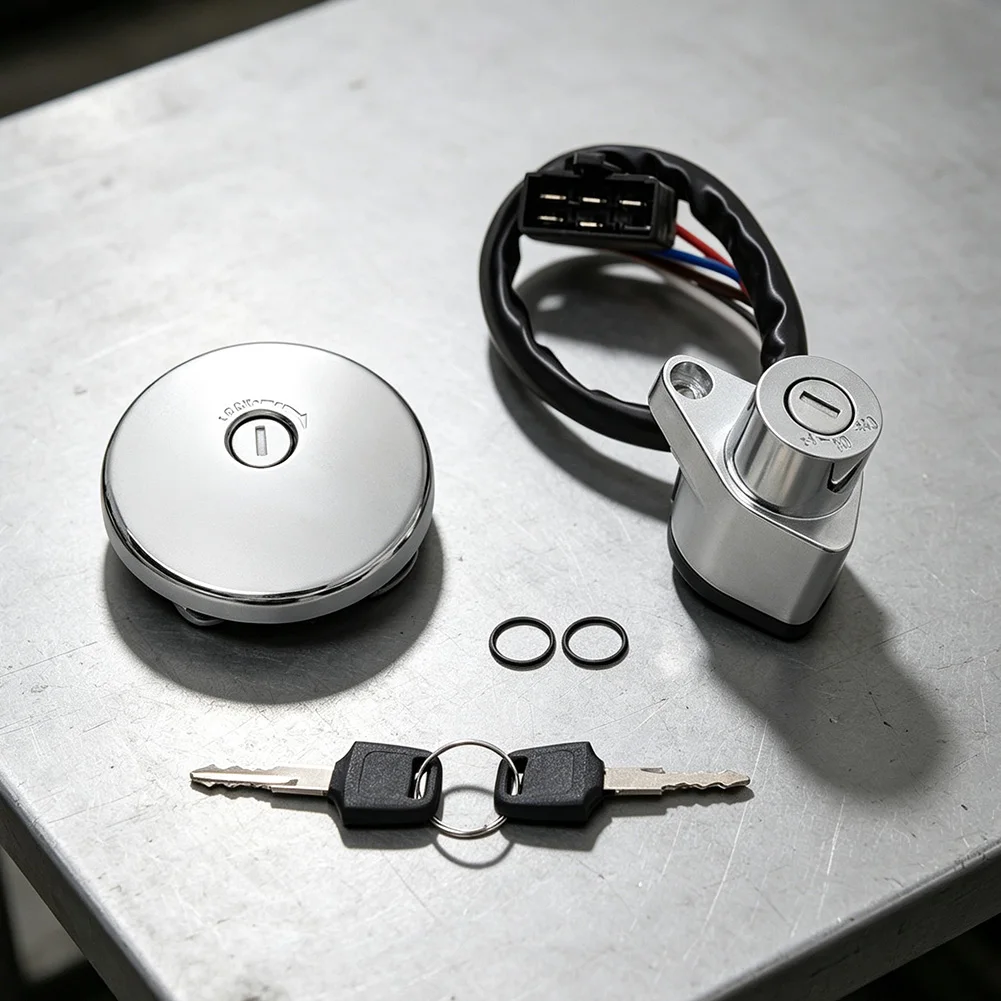 As Shown Ignition Switch Aftermarket Part Plastic Metal for Easy Installation Direct Fit OE Fitment 1 Set Included