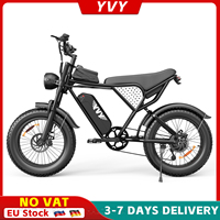 YVY Q20 Electric Bike for Adults 1500W Motor 45km/h Off Road Electric Bicycle 48V 15AH Removable Battery Fatbike Mountain Ebike
