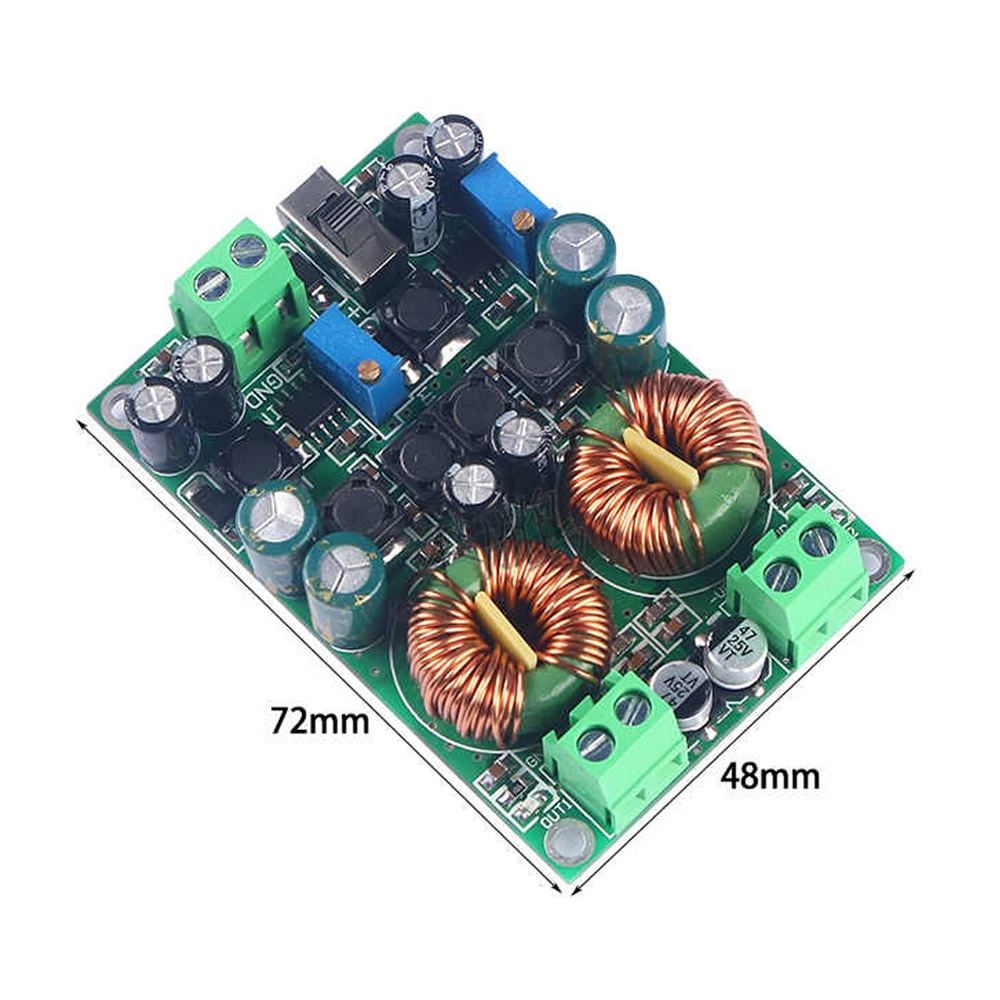 

Switching Power Supply Module 6-36V to ±5~±24V Single Power Supply to Dual Power Supply Adjustable Voltage Output Filter Module