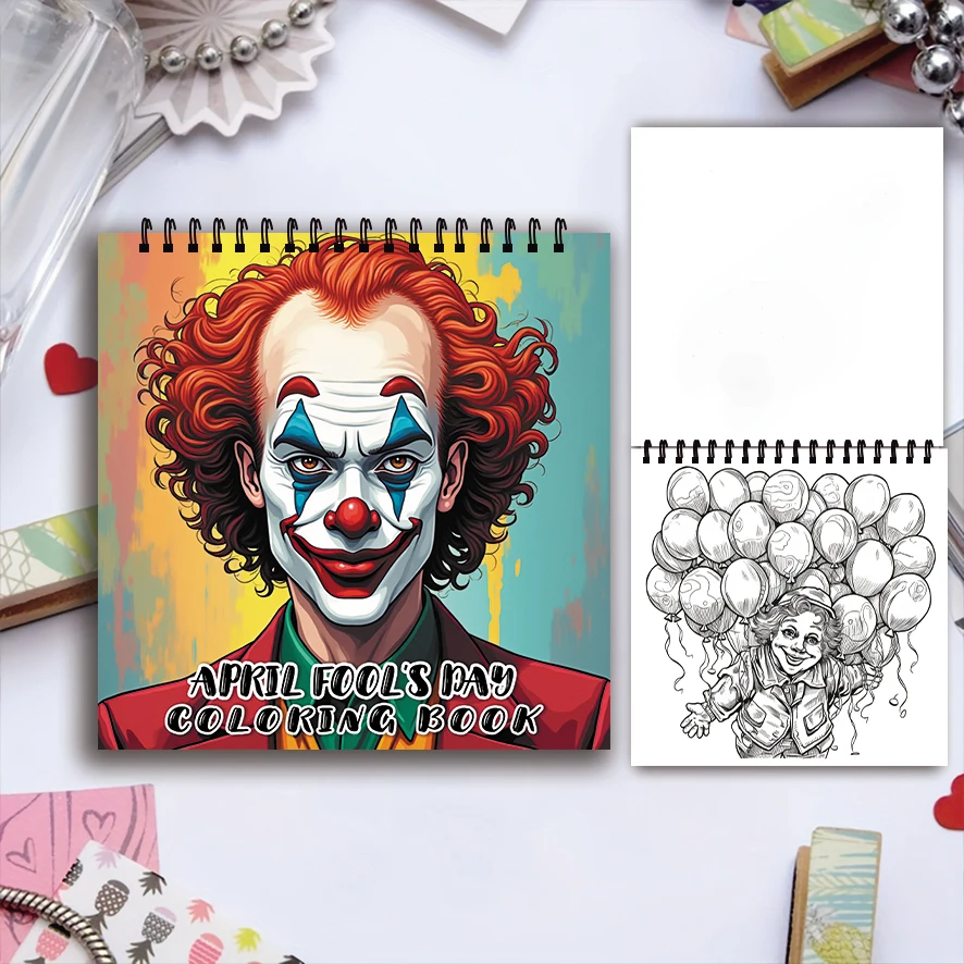 More Than Just Emotions Clown Coloring Book - 8.27 x 8.27 Inch 32 Page Coloring Book - Ideal Gift for Family or Friends
