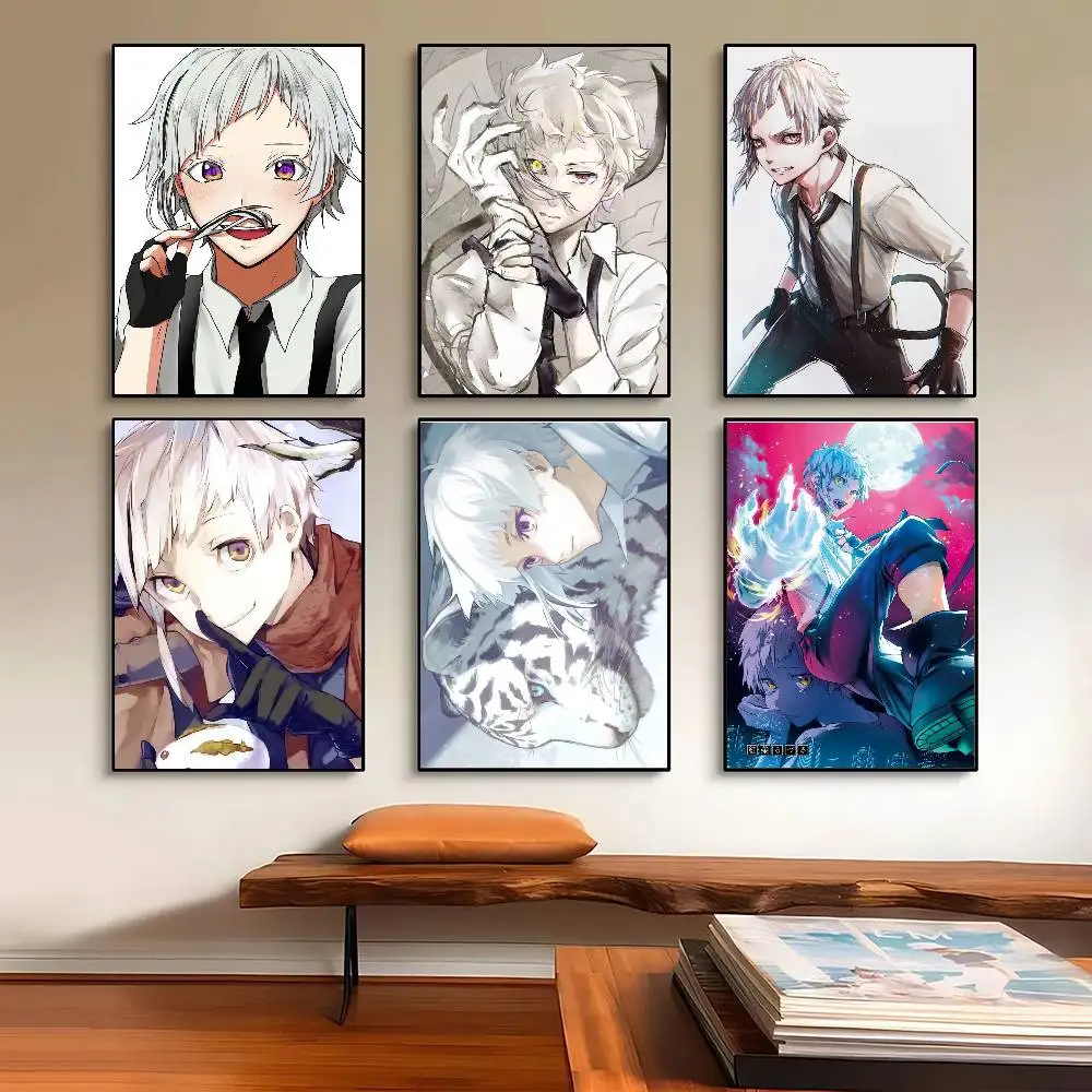 Nakajima Atsushi Anime S-Stray Dogs Poster Wall Art Home Decor Room Decor Digital Painting Living Room Restaurant Kitchen Art