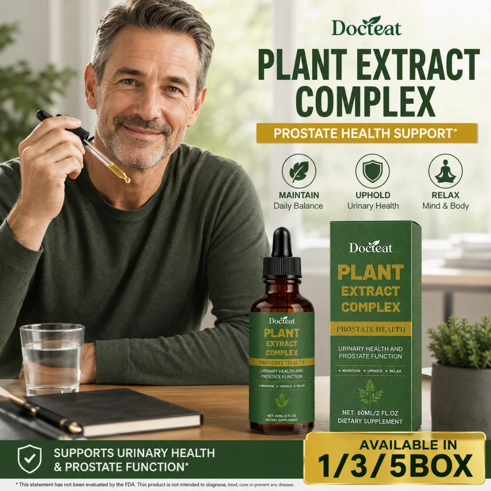 60ml Men's Care Dietary Drops Saw Palmetto Pumpkin Seed Extract Fast Absorbing Liquid for Prostate Urinary Wellness Support