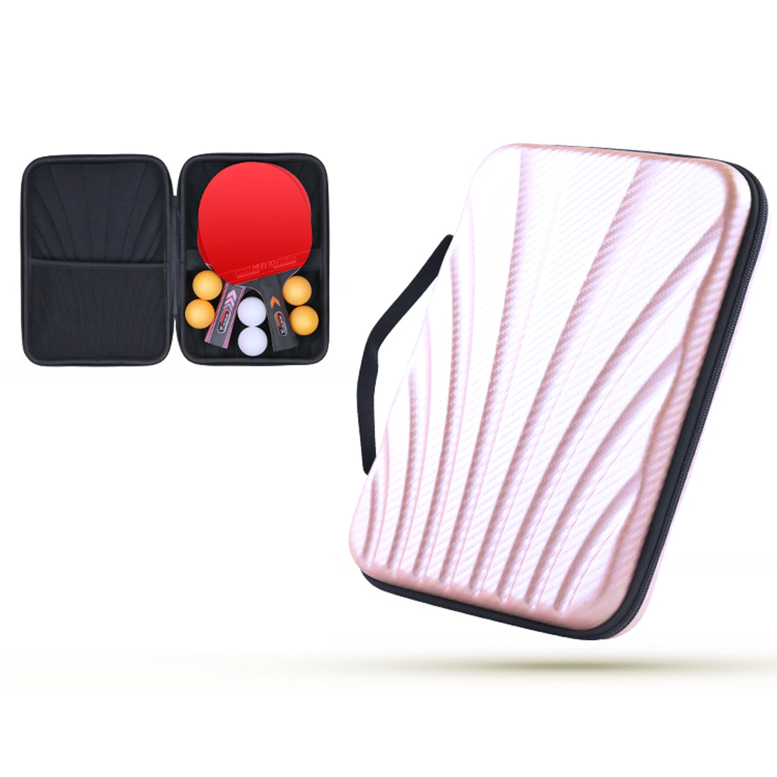 

Жесткий чехол для ракеток для настольного тенниса, водонепроницаемая сумка для ракеток для настольного тенниса, портативный, прочный, простой в использовании, пылезащитный чехол для ракеток для настольного тенниса