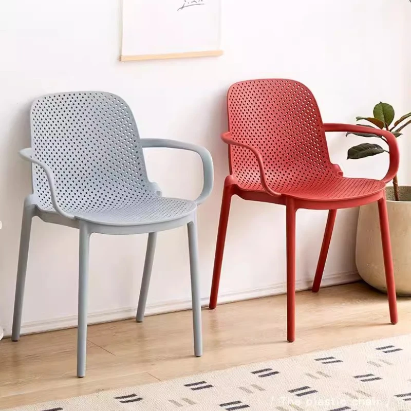 Chair Household Back Chair Thickened Outdoor Leisure Chair Modern Simple Dining Table and Chair Nordic Stackable Dining Chair