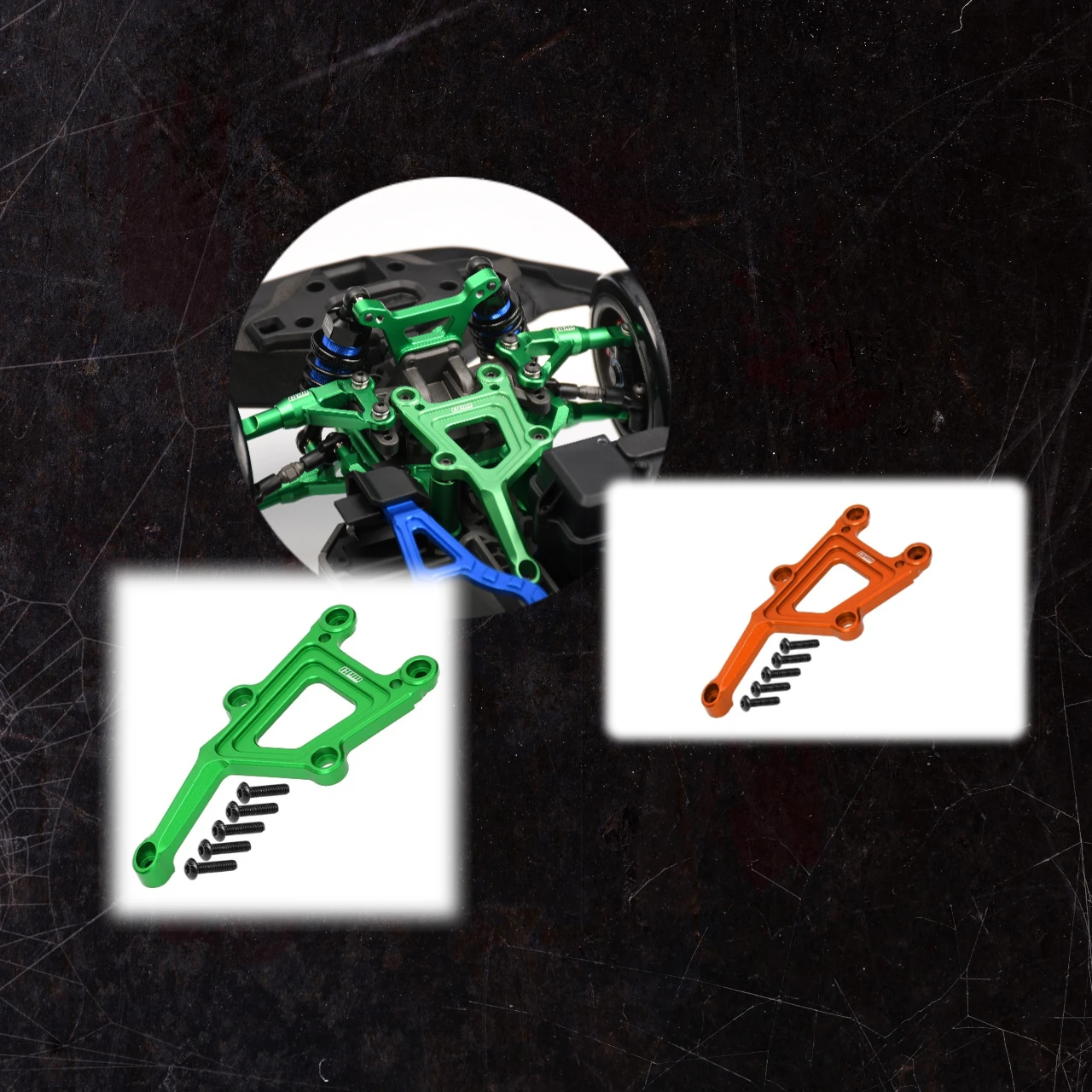 GPM Alloy Front Top Plate For TRAXXAS 1/10 Ford GT 4-Tec Drift Ford Mustang, GT 4-Tec 2.0, 4-TEC 3.0