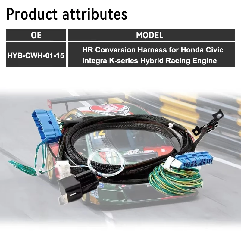 CWH-01-15 HYBCWH0115  Conversion Engine Wiring Harness for  Civic 1992-95 Aucra Integra 1994-2001 K Swap Custom