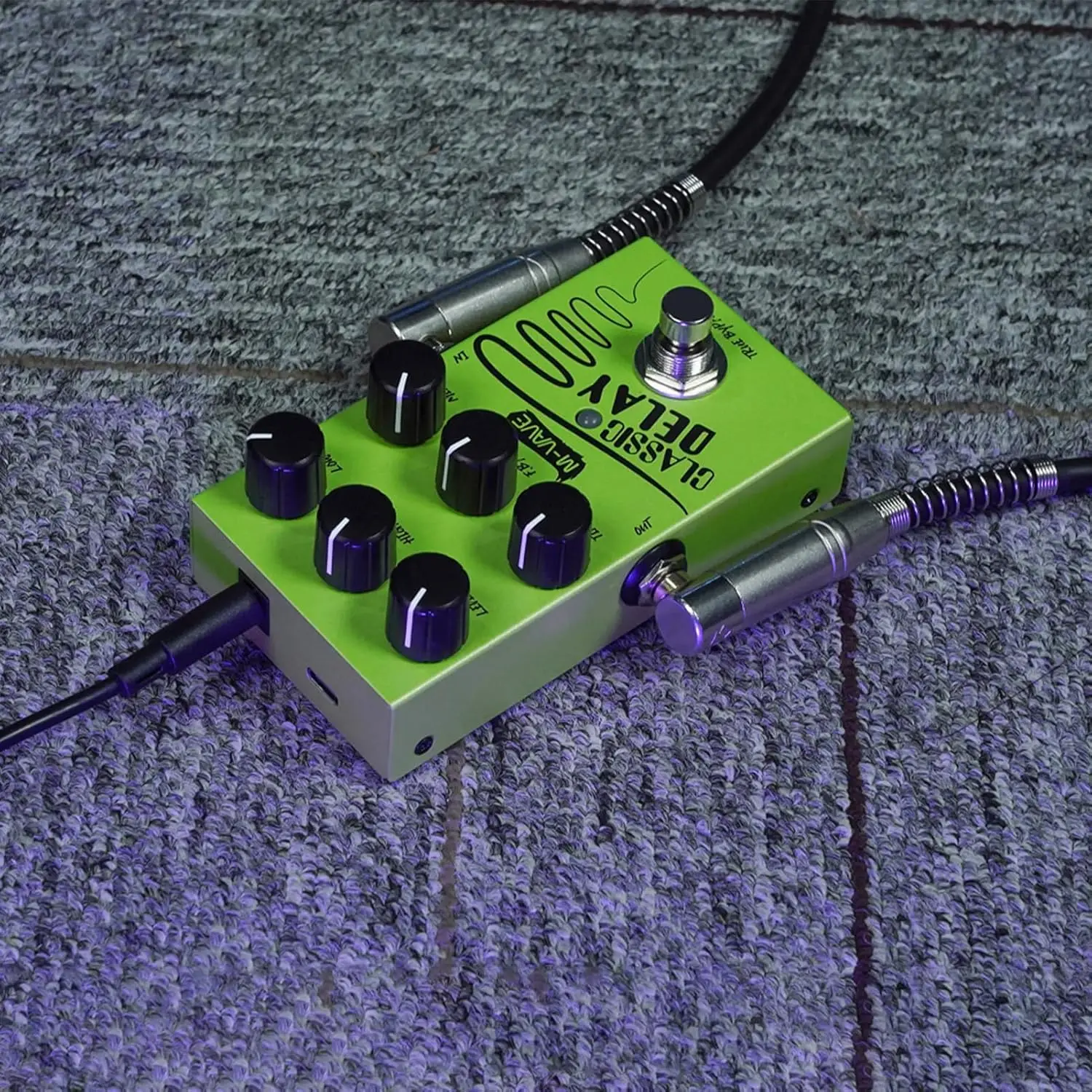 M-vave Classic Delay Effect Pedal, True Bypass 600ms Delay Time Guitar Effects Pedal for Electric Guitar Bass