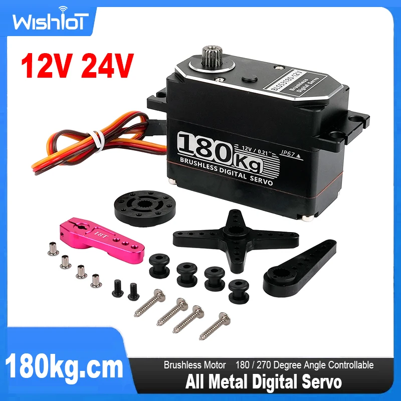 180kg.cm Digital Servo 12V 24V Brushless Motor for 1/5 Redcat HPI Baja 5B SS RC Servo Car SAVOX-0236 LOSI XL 5T