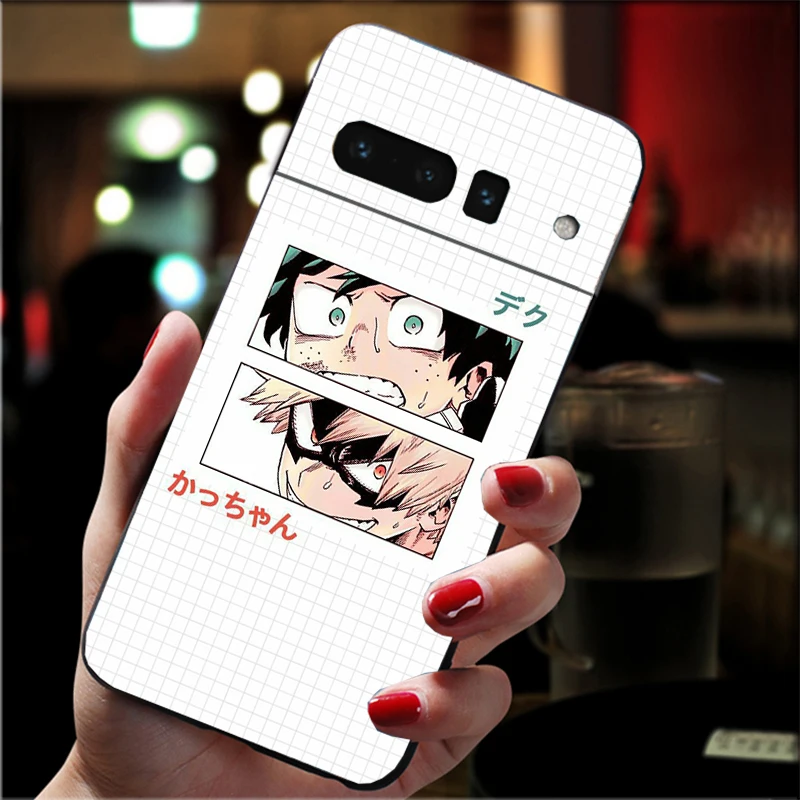 Phone Case For Google Pixel 10 9 Pro XL 9A 8 7 6 Pro Pixel 8A 7A 6A Pixel 8 7 6 5 Anime My Hero Academia deku bakugou