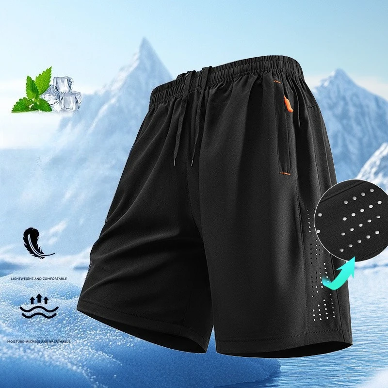 

Outdoor Mens Lightweight Casual Shorts with Pockets Basic Solid Color Running Short Pants Beach Shorts Men Summer Streetwear