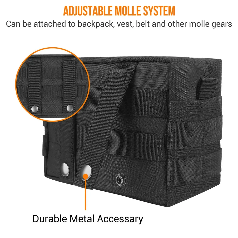 Molle EDC Pouch Outdoor Hunting Dump Drop Bag Ammo Mag Pouches Hunting Accessories for Vest Backpack High Quality Nylon