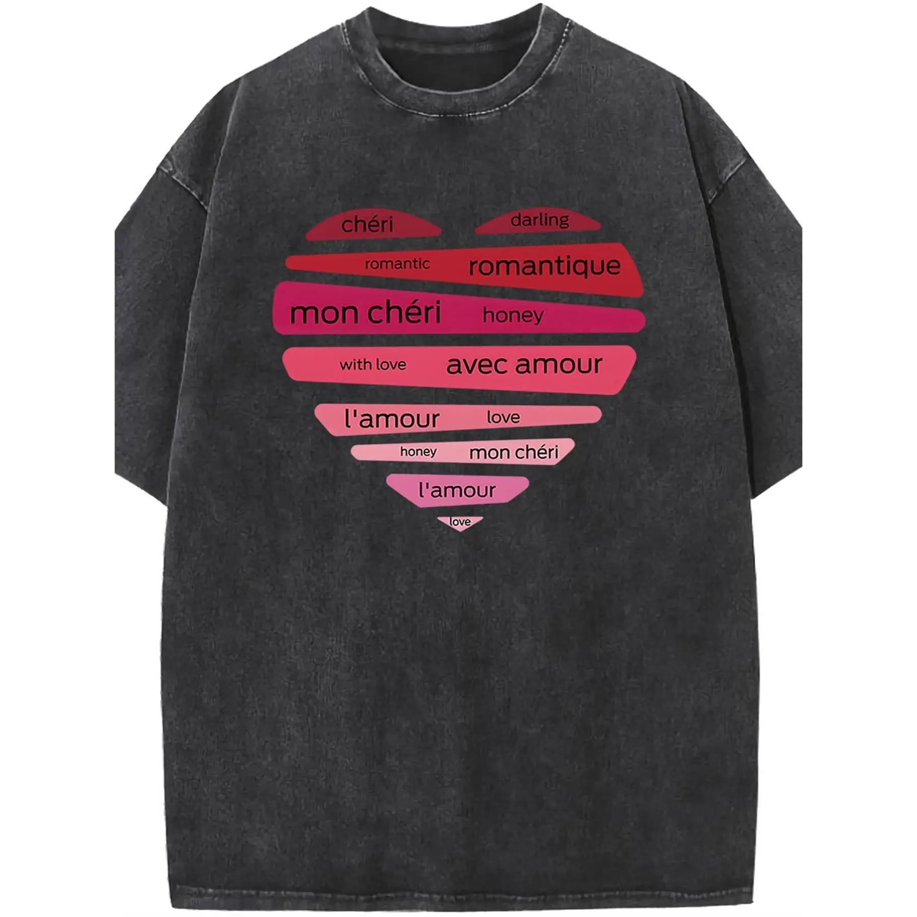 

Vintage Style Distressed Tee Shirt- Soft, Breathable, Relaxed Fit, Short Sleeve, Casual Summer Wear For Women- Acid Wash, Faded