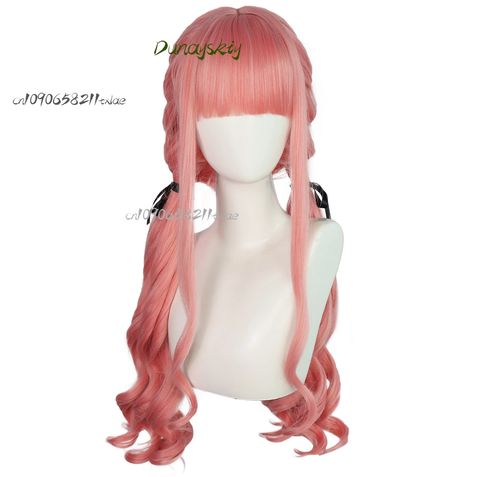 ニッキコスプレアニメインフィニティニッキ甘いピンクロリータドレス制服かつらセットハロウィンパーティー衣装女性のためのスカートカスタマイズ