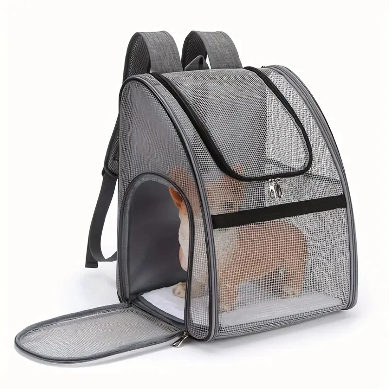 Pet Supplies Dog and Cat Folding Outgoing Bag Summer Breathable Backpack Travel Hiking Portable Bag