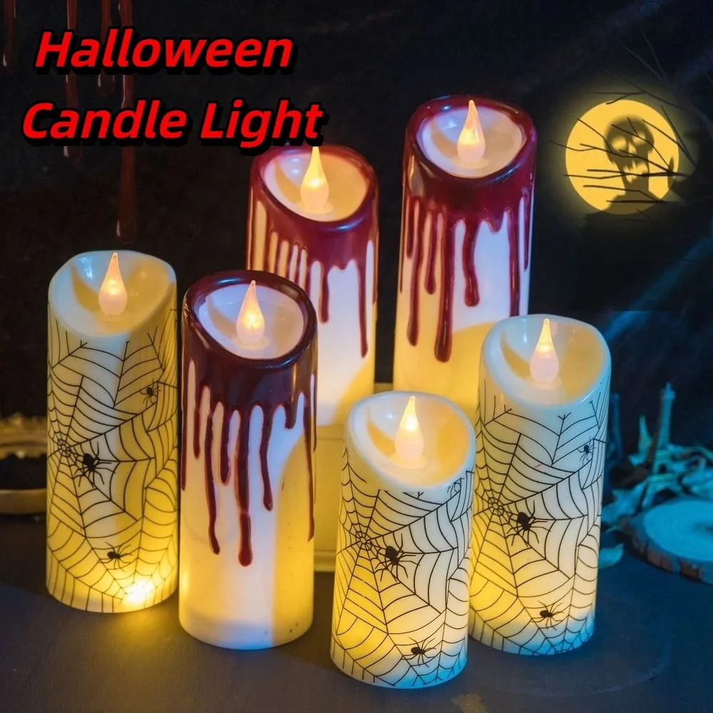

Electronic Candlelight Halloween Candle Light Halloween Decoration Night Light LED Candle Lamp Creative Arrangement
