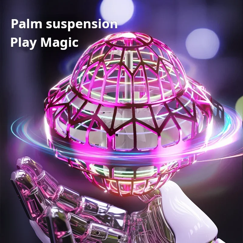 อัพเกรด Flyball UFO LED Flying Spinner Fidget ของเล่น Boomerang Flyorb Magic Flying Ball Drone Orb Fly Nova ของเล่นเด็กของขวัญ