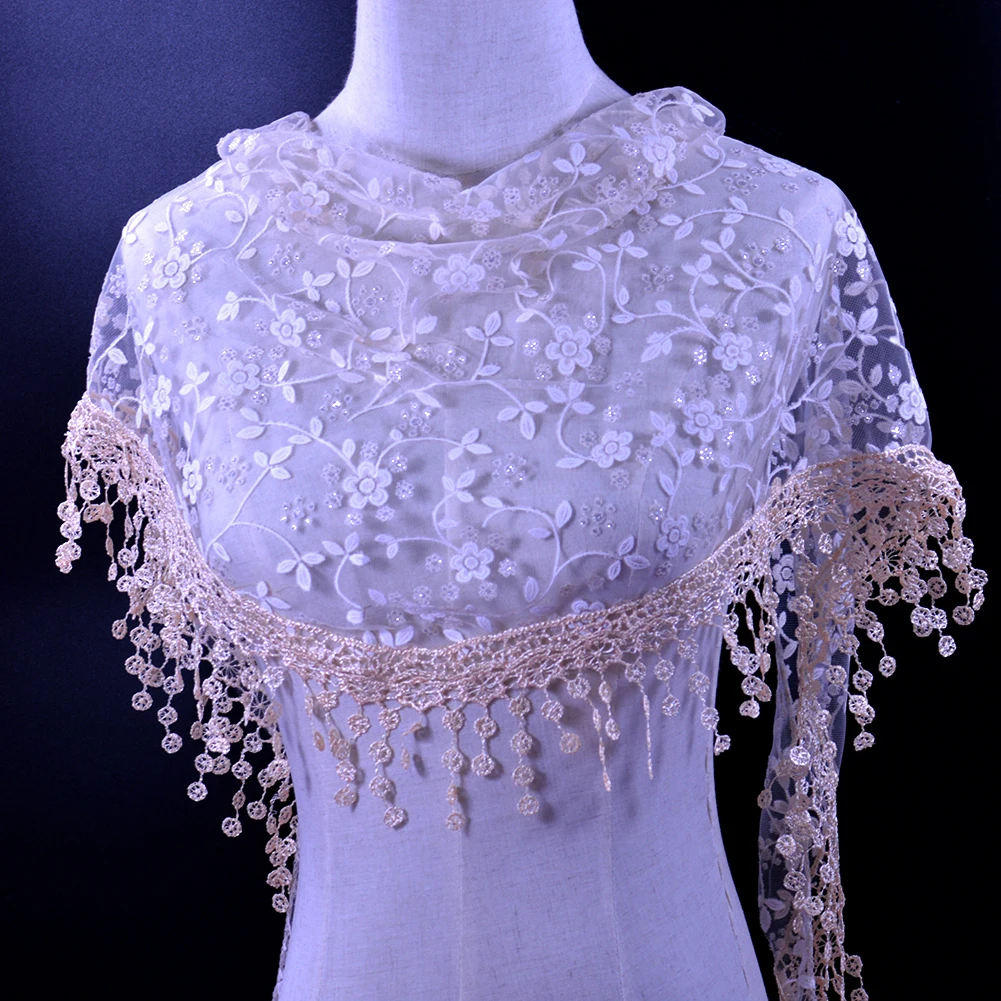 แฟชั่นผู้หญิงสาวสามเหลี่ยมผ้าพันคอดอกไม้ลูกไม้เด็กทารกพู่ผ้าคลุมไหล่ผ้าพันคอฤดูร้อน Photo Props อุปกรณ์เสริม 18 สี