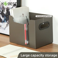 KOBEST Large Capacity Foldable Desktop Storage Box Multi-function Books Home Clothing Stationery Organizer for Office Use