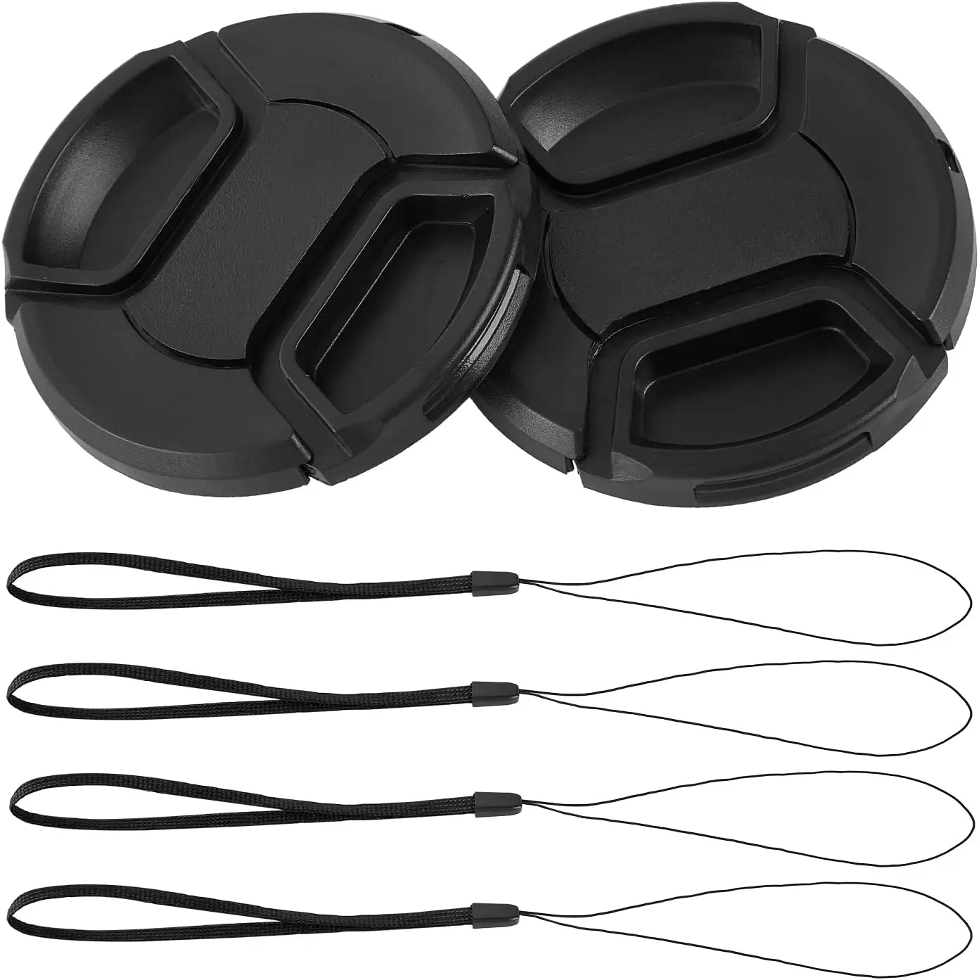 Multi-size Camera Lens Caps Universal Digital Cameras Protective Covers with Lanyard for Nikon Sony Pentax DSLR Lenses Caps