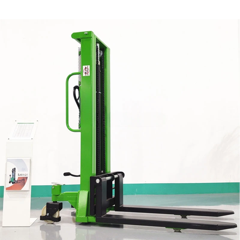 2024 Hand Manual Pallet Operated Stacker Hydraulic 1.6m Lifting Pallet Stacker Forklift NEW