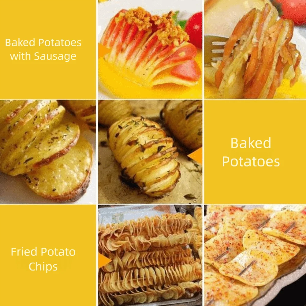 

Stainless Steel Twisted Potato Slicer Wear Resistant Household Spiral Potato Cutter Manual French Fry Cutter Snack Preparatio