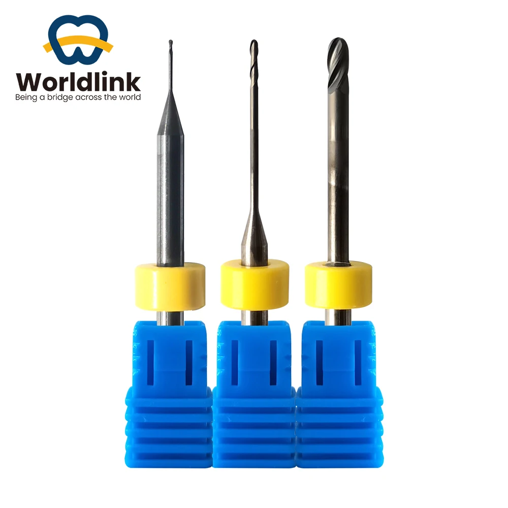

Sirona MCX5 Dental Milling Cutter Zirconia DC/DLC Coating Milling Bur Shank 2.5/1.0/0.5mm Dental Lab Drills