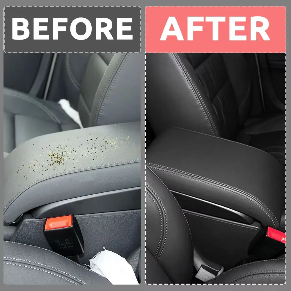 (Long model) For VW Touran 2006 2007-2012 Suede Leather Car Armrest Box Protector Cover Central Control Interior Accessories