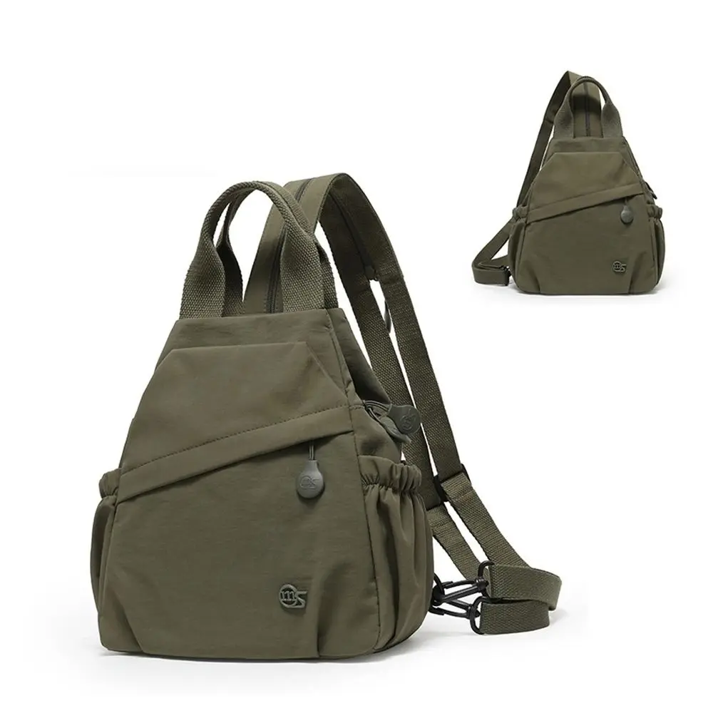 

Многофункциональный женский повседневный рюкзак большой емкости, нейлоновая ткань, сумка на плечо на молнии, нагрудная сумка двойного назначения для активного отдыха