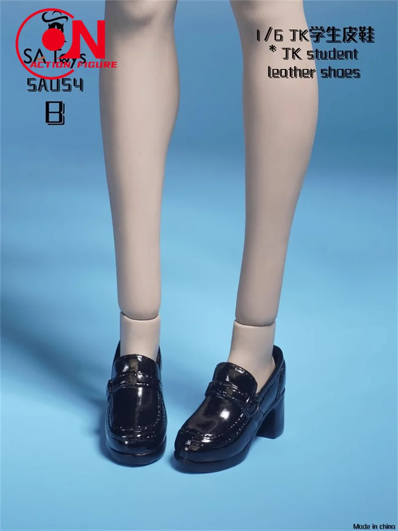 SA Toys SA054 1/6 JK طالب أحذية من الجلد مدرسة فتاة الأحذية نموذج صالح 12 ''أنثى الجندي عمل الشكل الجسم الدمى #4